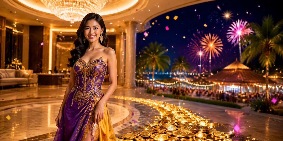 Không khí lễ hội giải trí casino tại Phú Quốc với người chơi tham gia vui vẻ